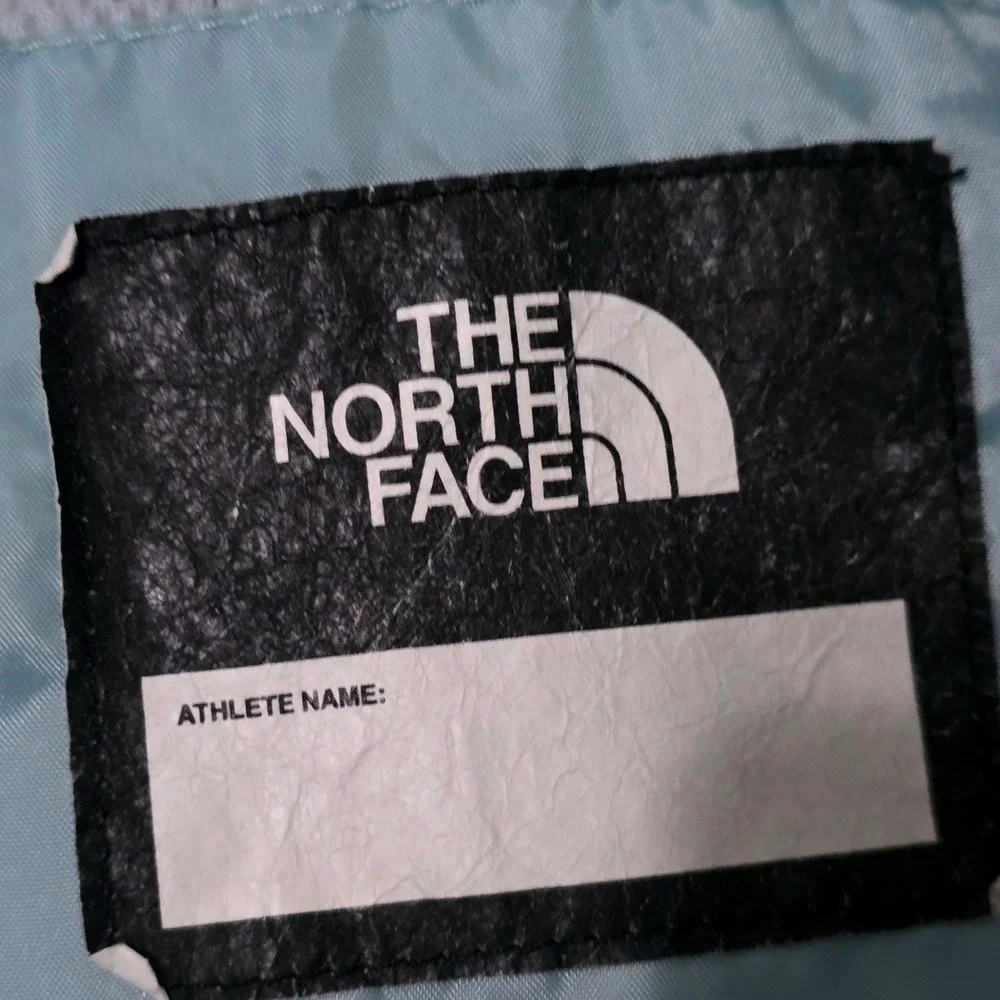 The North Face Girls Southwestern Print Hooded Jacket Sz 10/12 Blue‎ Black White